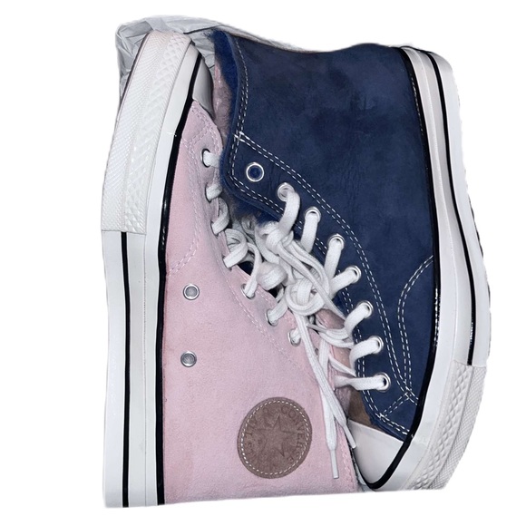 Unisex Shearling-Lined Suede Color-Split Chuck 70 Hi - Picture 8 of 15